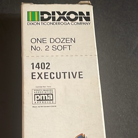 Vintage Dixon one dozen no 2 soft pencils 1402 executive - Picture 3 of 10
